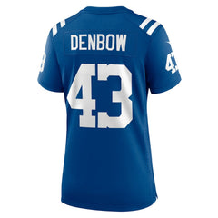 Trevor Denbow Indianapolis Colts Women's Game Player Jersey Royal - Nike