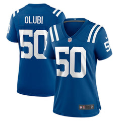 Segun Olubi Indianapolis Colts Women's Game Player Jersey Royal - Nike