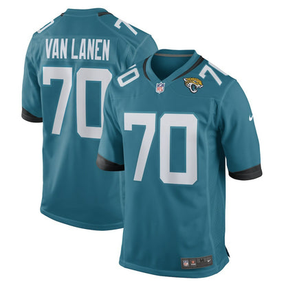 Cole Van Lanen Jacksonville Jaguars Game Player Jersey - Teal | NFL Jerseys