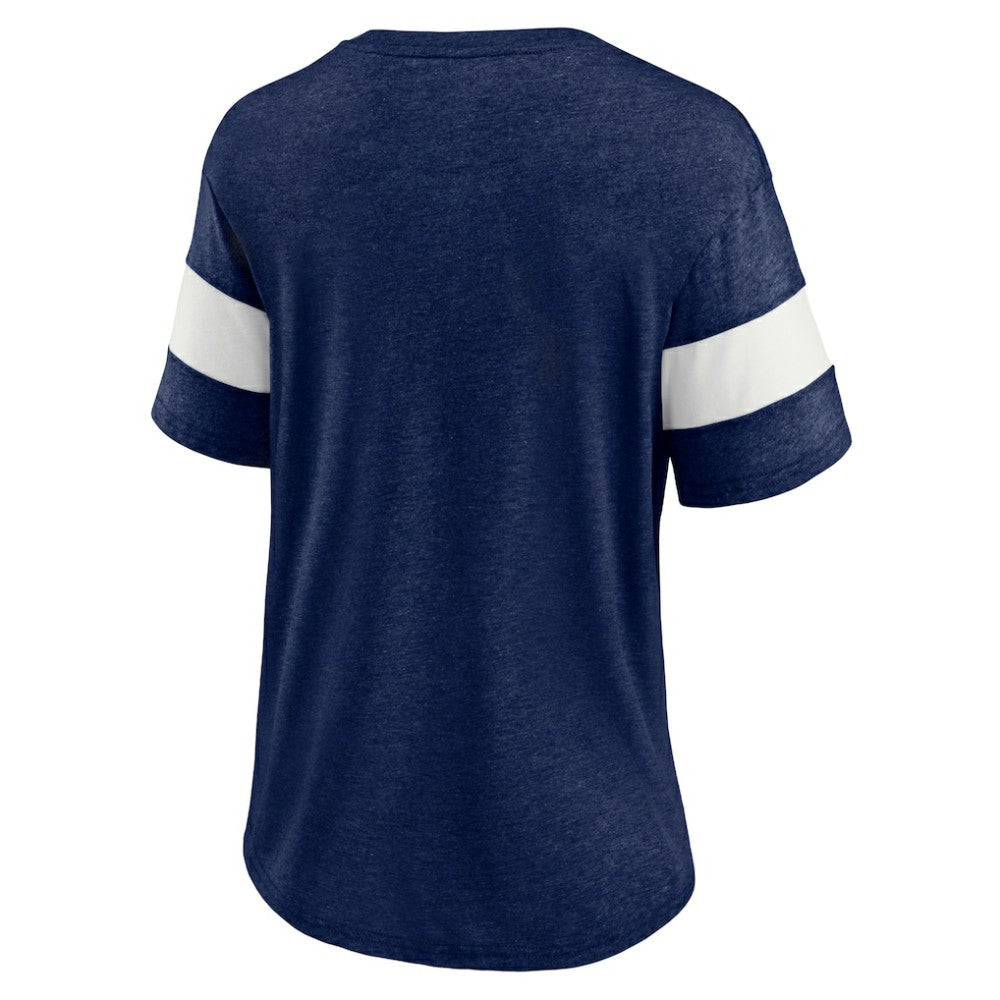 Seattle Kraken Fanatics Women's Special Edition 2.0 Ring The Alarm V-Neck T-Shirt Heather Navy