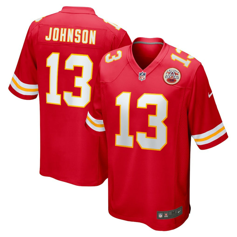 Nazeeh Johnson Kansas City Chiefs Game Player Jersey Red - Nike