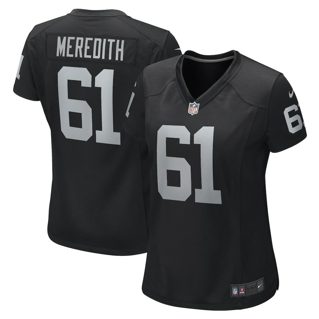 Jordan Meredith Las Vegas Raiders Women's Game Player Jersey - Black | NFL Jerseys