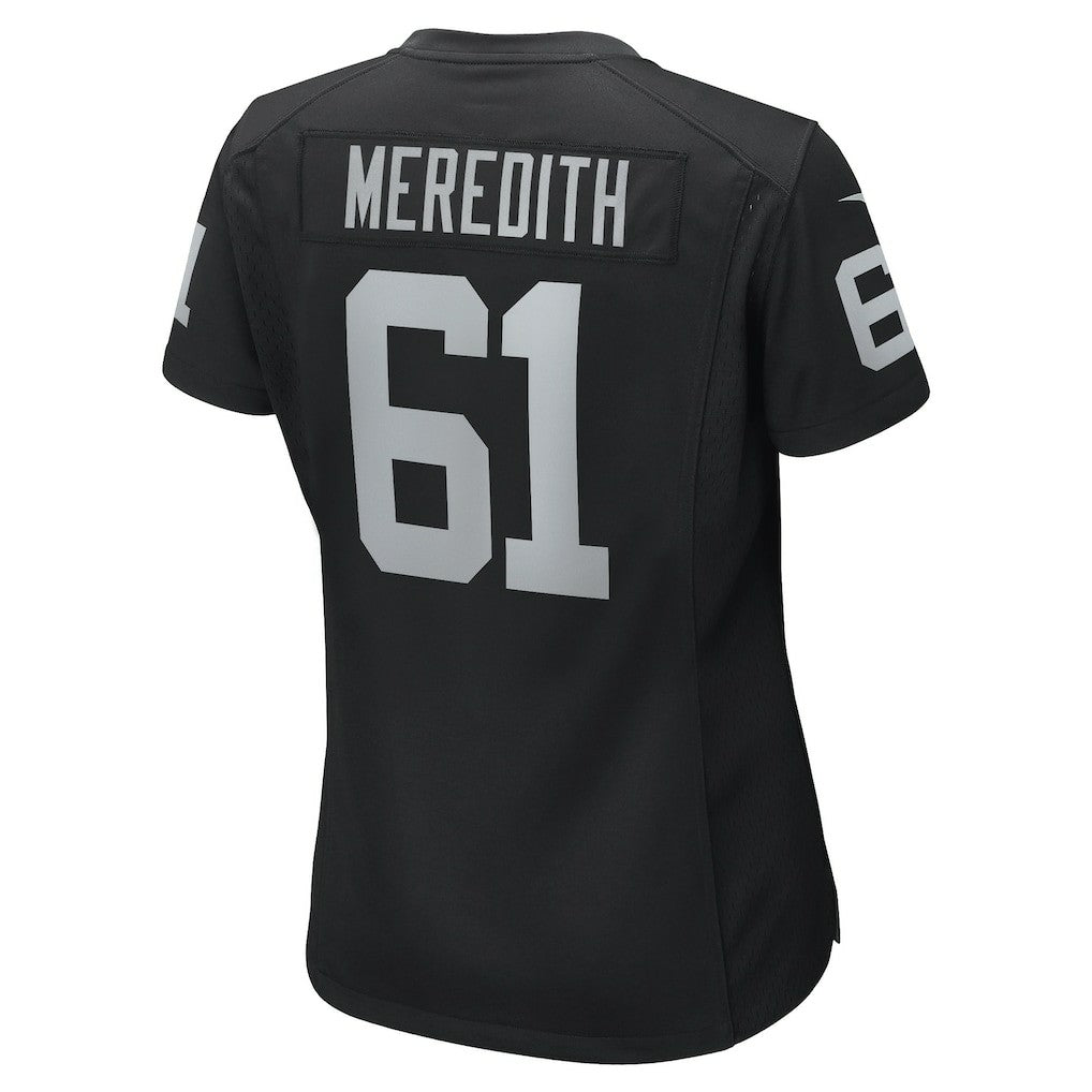 Jordan Meredith Las Vegas Raiders Women's Game Player Jersey - Black | NFL Jerseys