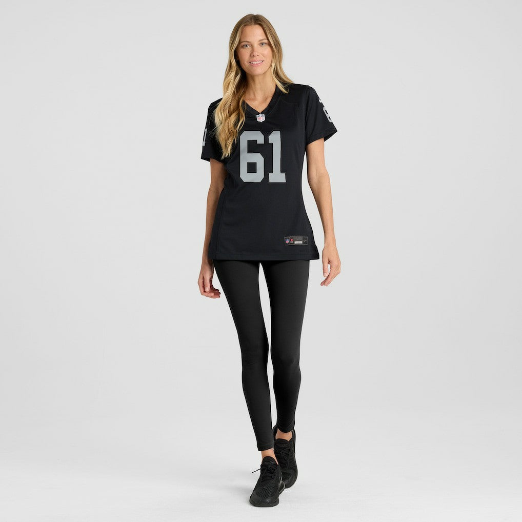 Jordan Meredith Las Vegas Raiders Women's Game Player Jersey - Black | NFL Jerseys