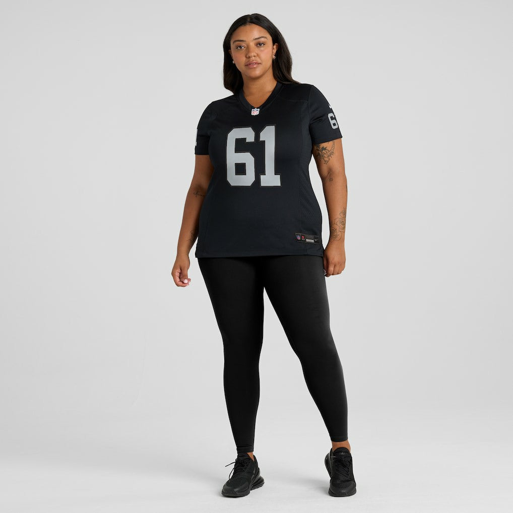 Jordan Meredith Las Vegas Raiders Women's Game Player Jersey - Black | NFL Jerseys