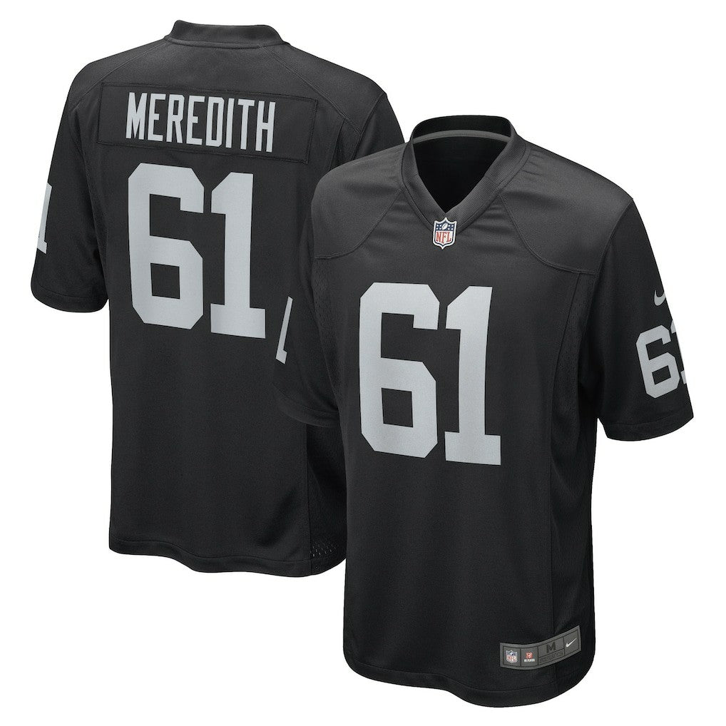 Jordan Meredith Las Vegas Raiders Game Player Jersey Black - Nike
