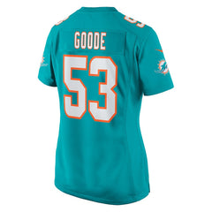 Cameron Goode Miami Dolphins Women's Game Player Jersey Aqua - Nike