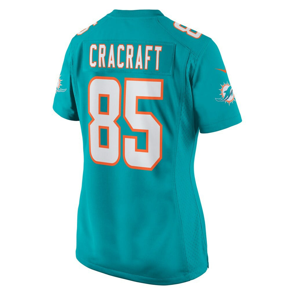 River Cracraft Miami Dolphins Women's Game Player Jersey Aqua - Nike