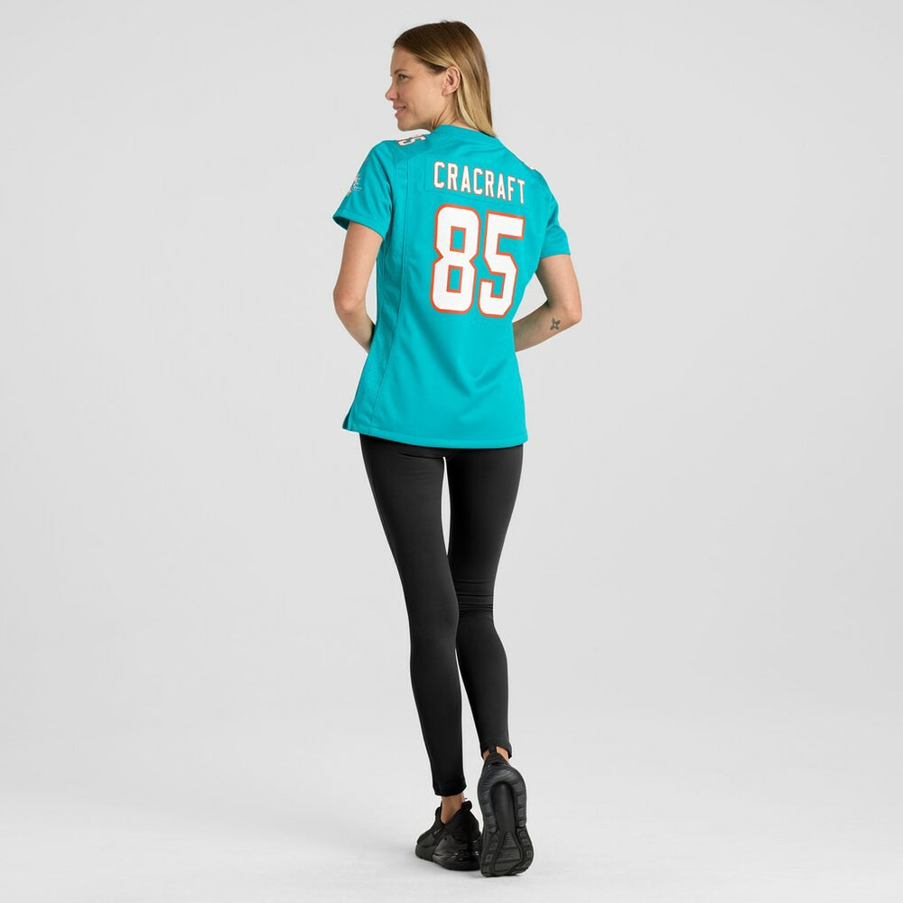River Cracraft Miami Dolphins Women's Game Player Jersey Aqua - Nike