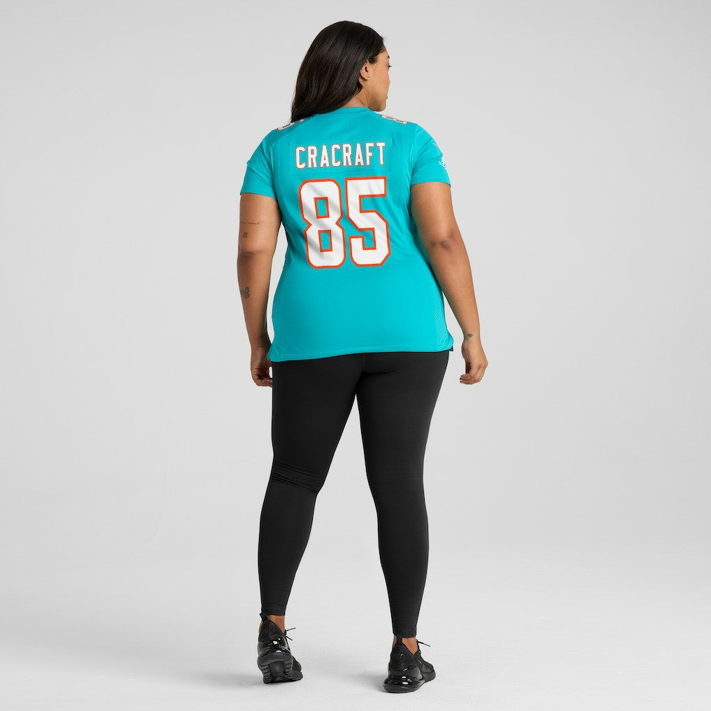 River Cracraft Miami Dolphins Women's Game Player Jersey Aqua - Nike