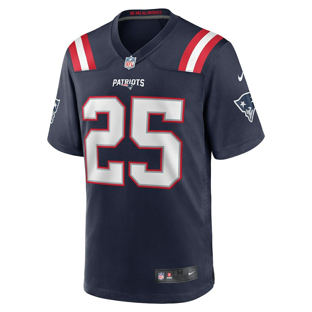 Marcus Jones New England Patriots Game Player Jersey Navy - Nike