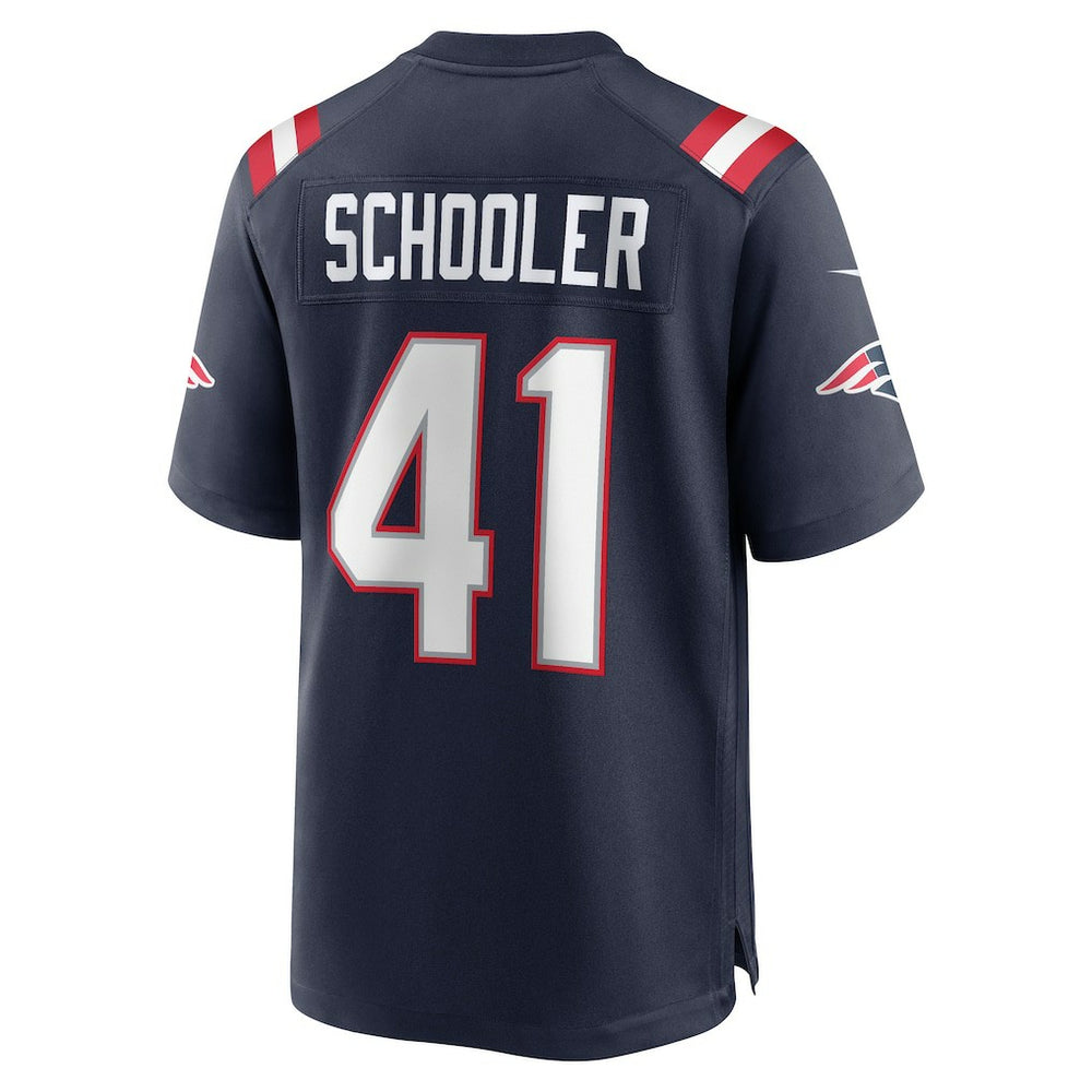 Brenden Schooler New England Patriots Game Player Jersey Navy - Nike
