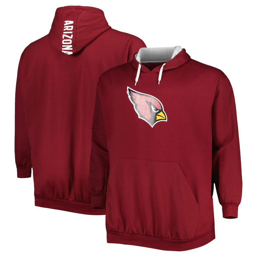 Arizona Cardinals Big & Tall Logo Pullover Hoodie Cardinal - NFL
