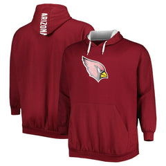 Arizona Cardinals Big & Tall Logo Pullover Hoodie Cardinal - NFL