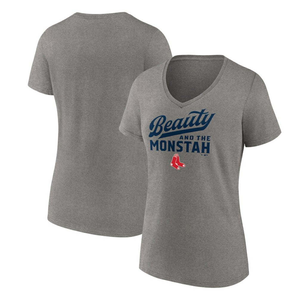 Boston Red Sox Women's Beauty And The Monstah V-Neck T-Shirt Online