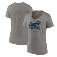 Boston Red Sox Women's Beauty And The Monstah V-Neck T-Shirt Online