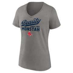 Boston Red Sox Women's Beauty And The Monstah V-Neck T-Shirt Online