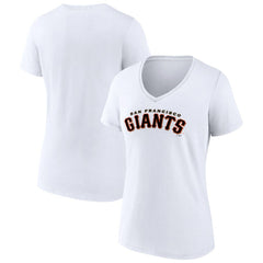 San Francisco Giants Women's Giants Alternate Club Lettering V-Neck T-Shirt Sale