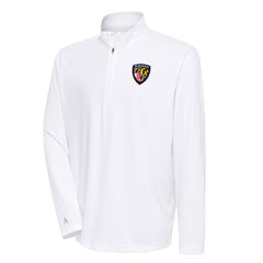 Baltimore Ravens Antigua Team Logo Throwback Tribute Quarter-Zip Pullover Top White - NFL