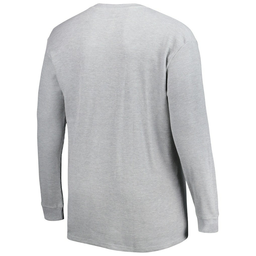 Los Angeles Rams Big & Tall Waffle-Knit Thermal Long Sleeve T-Shirt Heather Gray - NFL