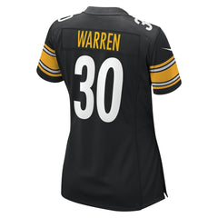 Jaylen Warren Pittsburgh Steelers Women's Game Player Jersey Black - Nike