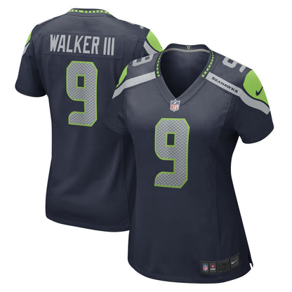 Kenneth Walker III Seattle Seahawks Women's Player Jersey - Navy | NFL Jerseys