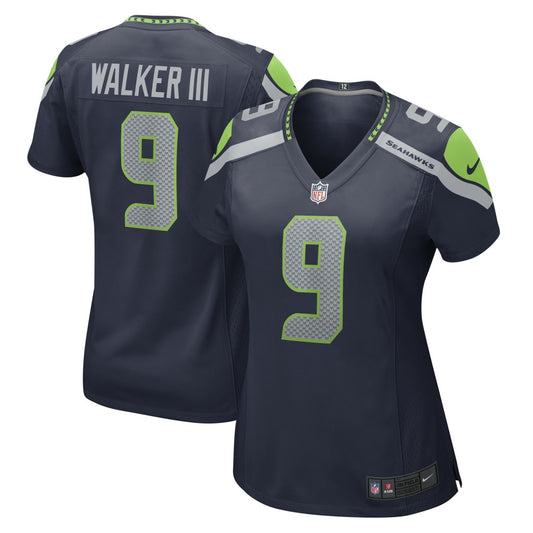 Kenneth Walker III Seattle Seahawks Women's Player Jersey - Navy | NFL Jerseys