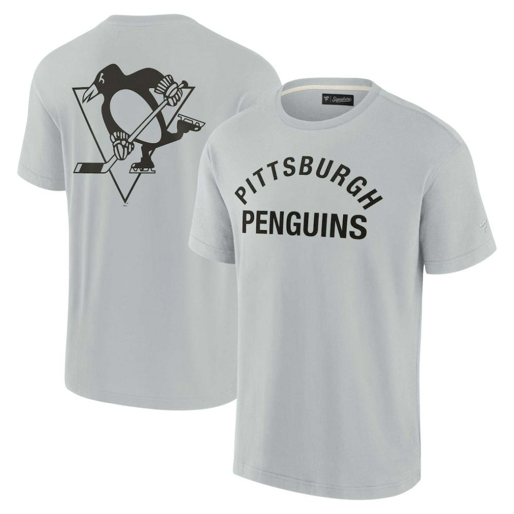 Pittsburgh Penguins Fanatics Unisex Elements Super Soft Short Sleeve T-Shirt Gray