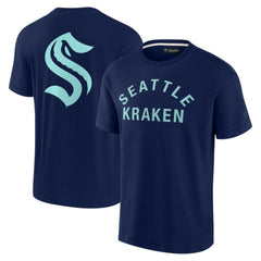 Seattle Kraken Fanatics Unisex Elements Super Soft Short Sleeve T-Shirt Navy