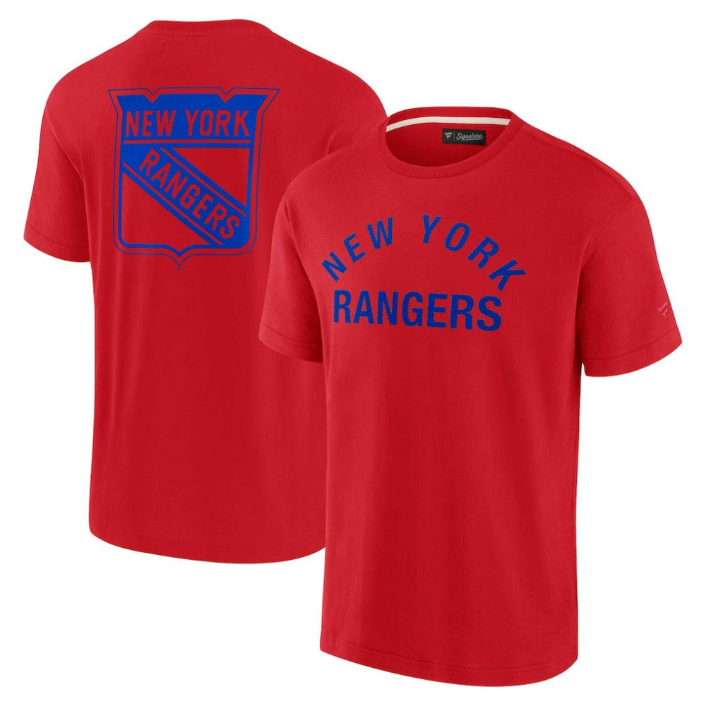 New York Rangers Fanatics Unisex Elements Super Soft Short Sleeve T-Shirt Red