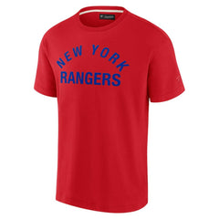 New York Rangers Fanatics Unisex Elements Super Soft Short Sleeve T-Shirt Red