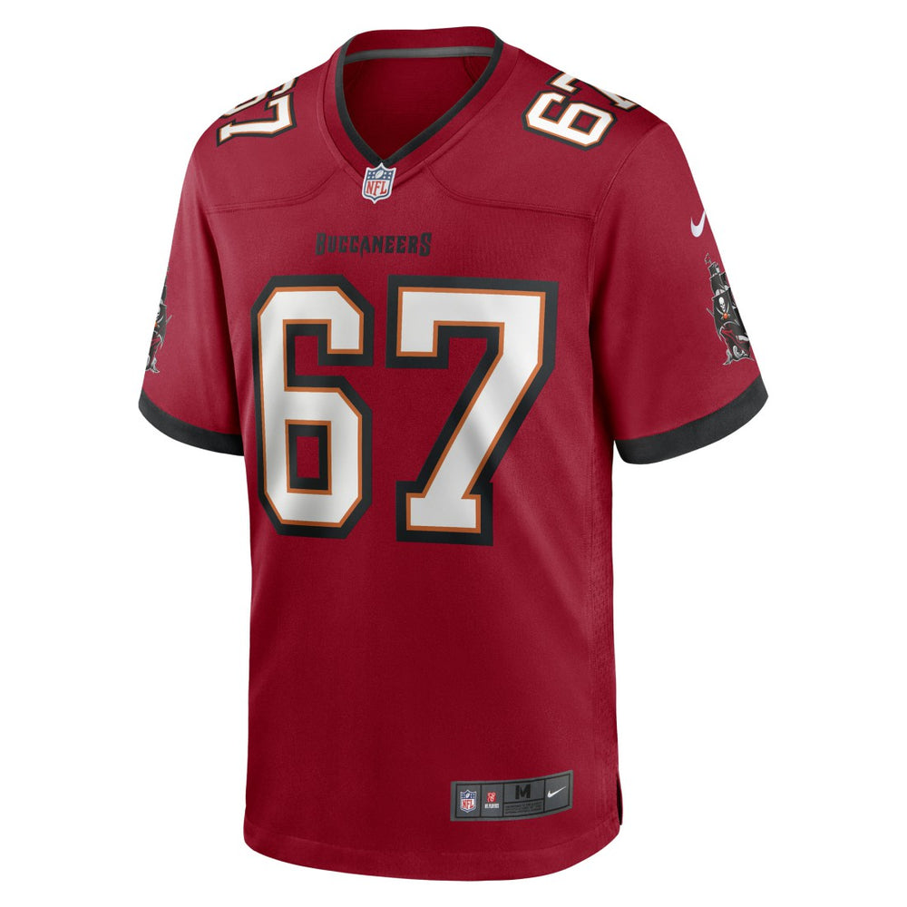 Luke Goedeke Tampa Bay Buccaneers Game Player Jersey Red - Nike