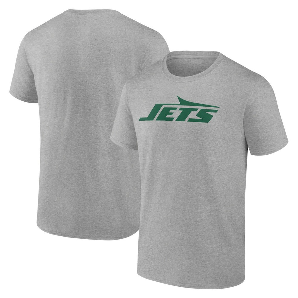 New York Jets Primary Logo T-Shirt Heather Gray - Fanatics