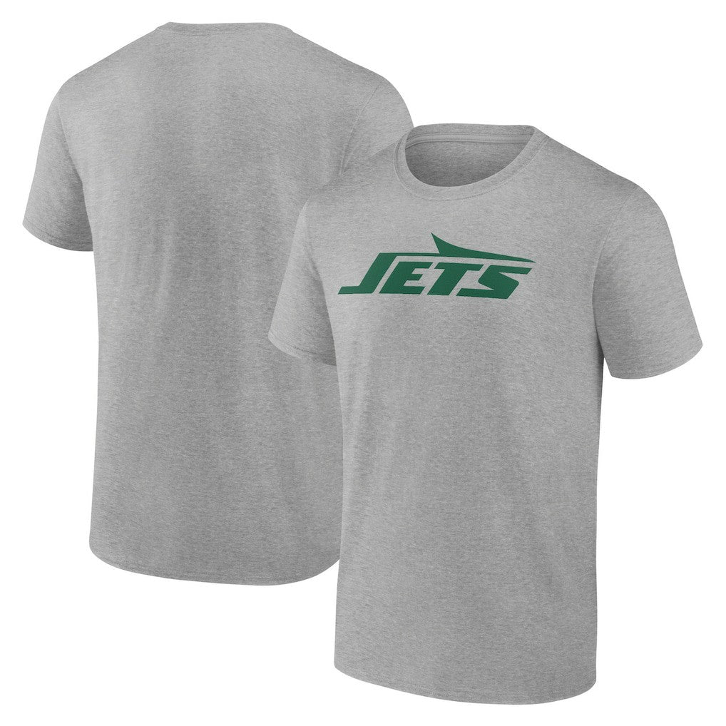 New York Jets Primary Logo T-Shirt Heather Gray - Fanatics