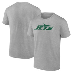 New York Jets Primary Logo T-Shirt Heather Gray - Fanatics