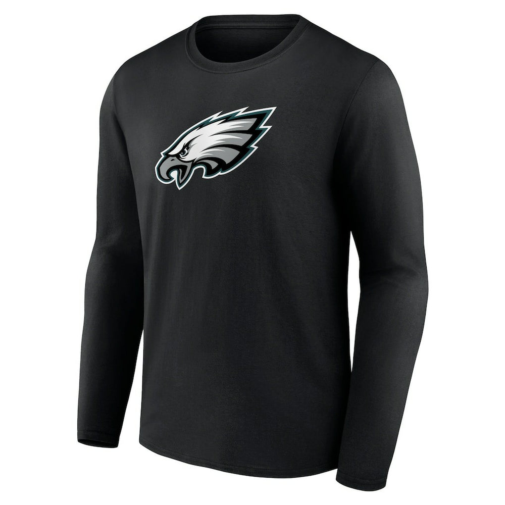 Philadelphia Eagles Primary Team Logo Long Sleeve T-Shirt Black - NFL