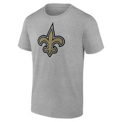 New Orleans Saints Primary Logo T-Shirt Heather Gray - Fanatics