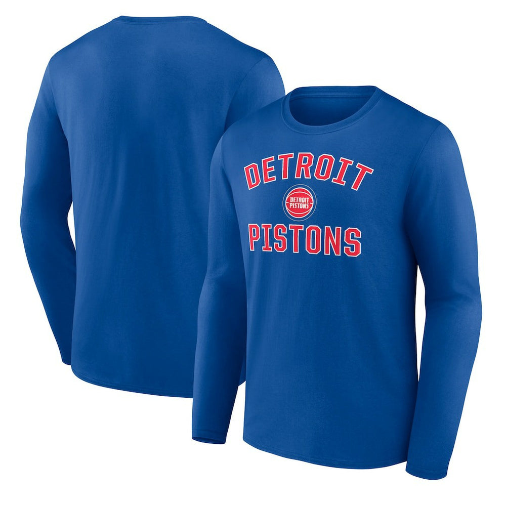 NBA - Detroit Pistons Victory Arch Team Long Sleeve T-Shirt - Royal