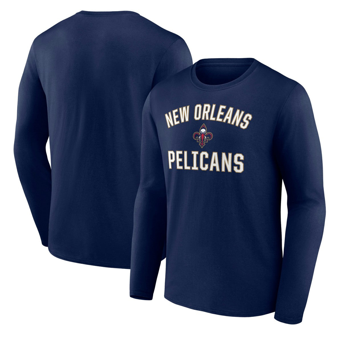 NBA - New Orleans Pelicans Victory Arch Team Long Sleeve T-Shirt - Navy
