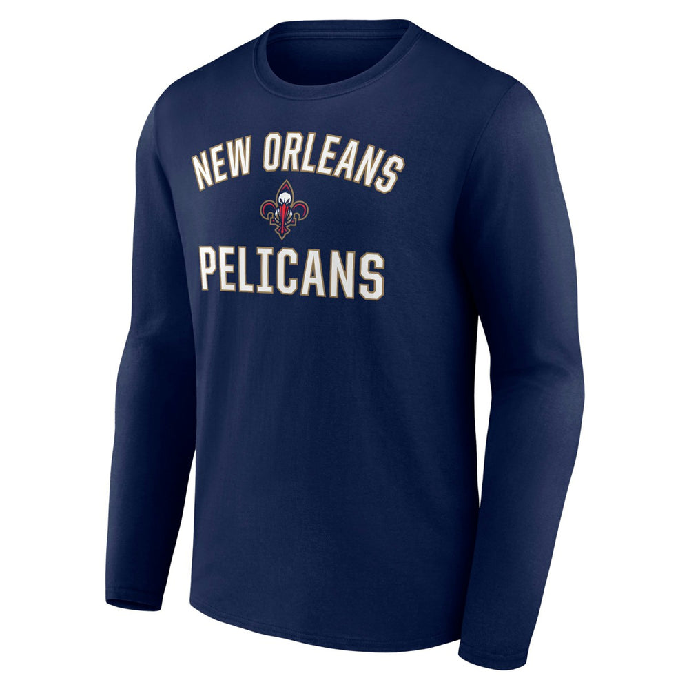 NBA - New Orleans Pelicans Victory Arch Team Long Sleeve T-Shirt - Navy