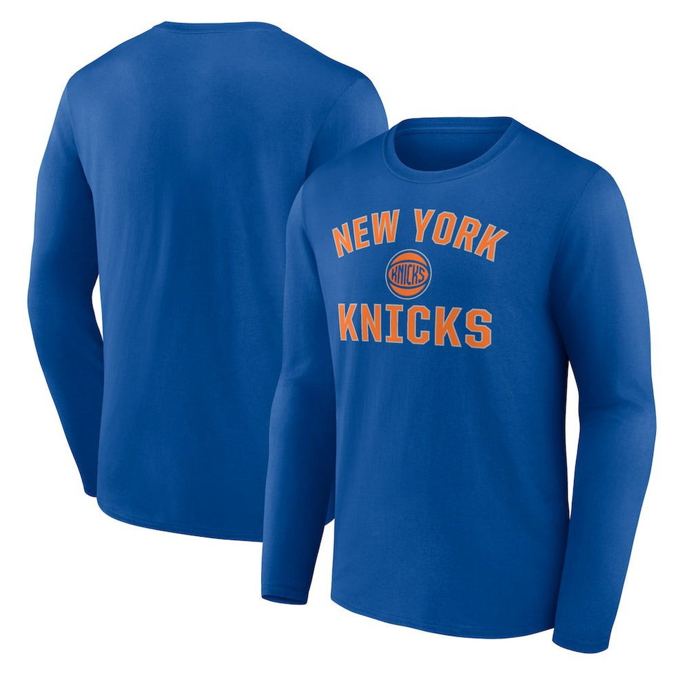 NBA - New York Knicks Victory Arch Team Long Sleeve T-Shirt - Royal