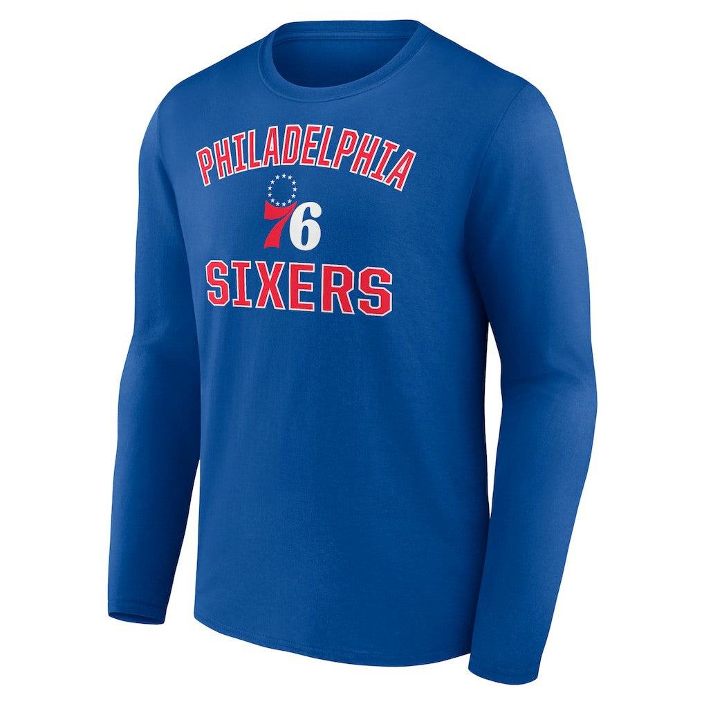 NBA - Philadelphia 76ers Victory Arch Team Long Sleeve T-Shirt - Royal