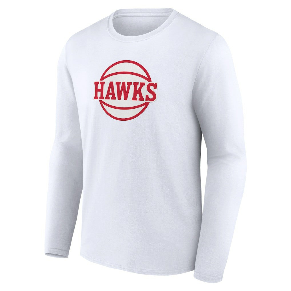 NBA - Atlanta Hawks Alternate Logo Long Sleeve T-Shirt - White