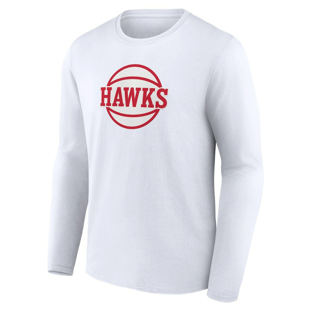 NBA - Atlanta Hawks Alternate Logo Long Sleeve T-Shirt - White