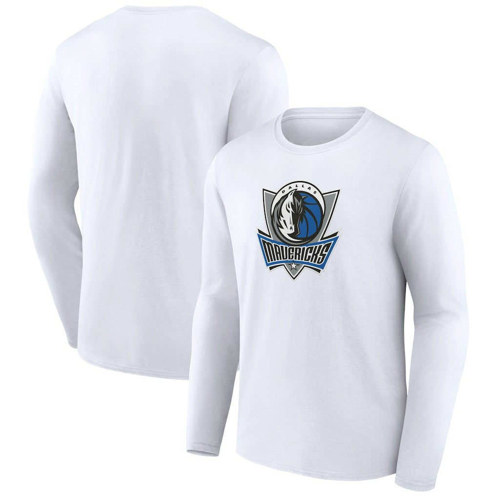 NBA - Dallas Mavericks Alternate Logo Long Sleeve T-Shirt - White