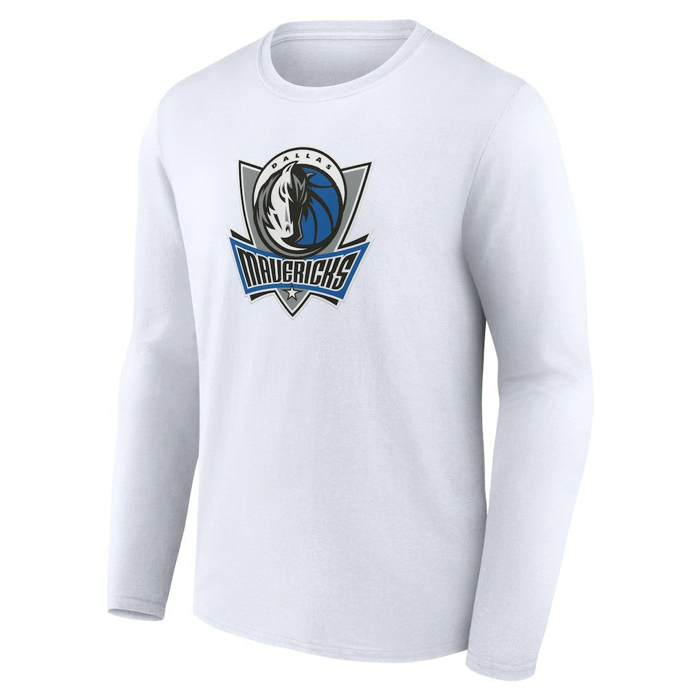 NBA - Dallas Mavericks Alternate Logo Long Sleeve T-Shirt - White