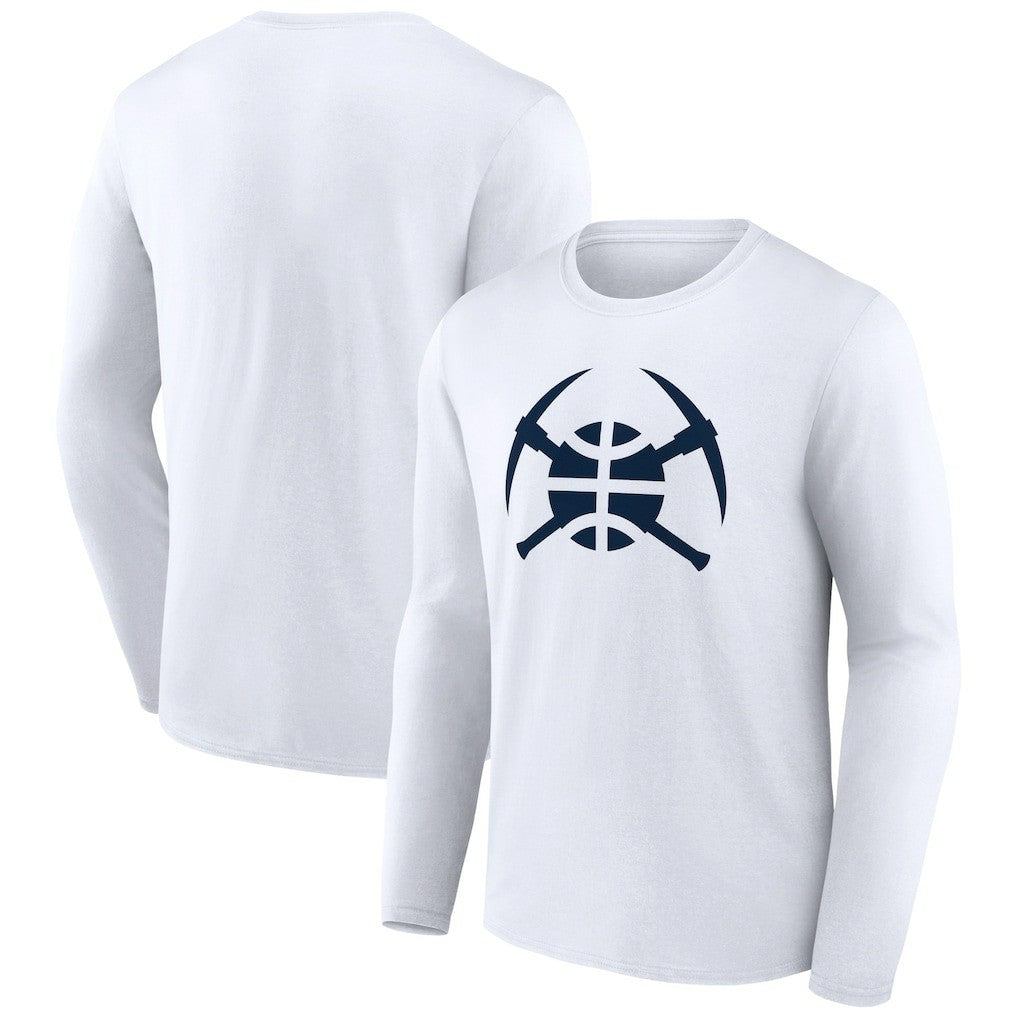 NBA - Denver Nuggets Alternate Logo Long Sleeve T-Shirt - White