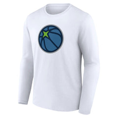 NBA - Minnesota Timberwolves Alternate Logo Long Sleeve T-Shirt - White
