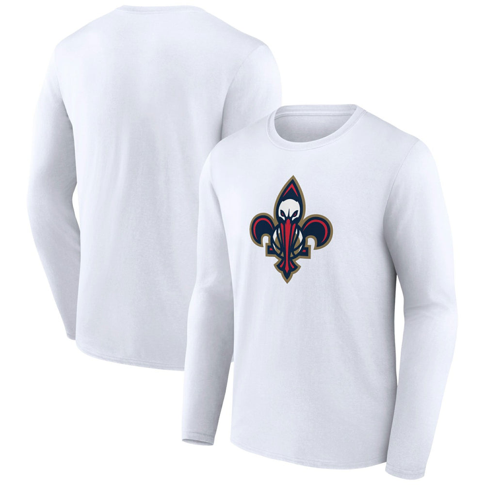 NBA - New Orleans Pelicans Alternate Logo Long Sleeve T-Shirt - White