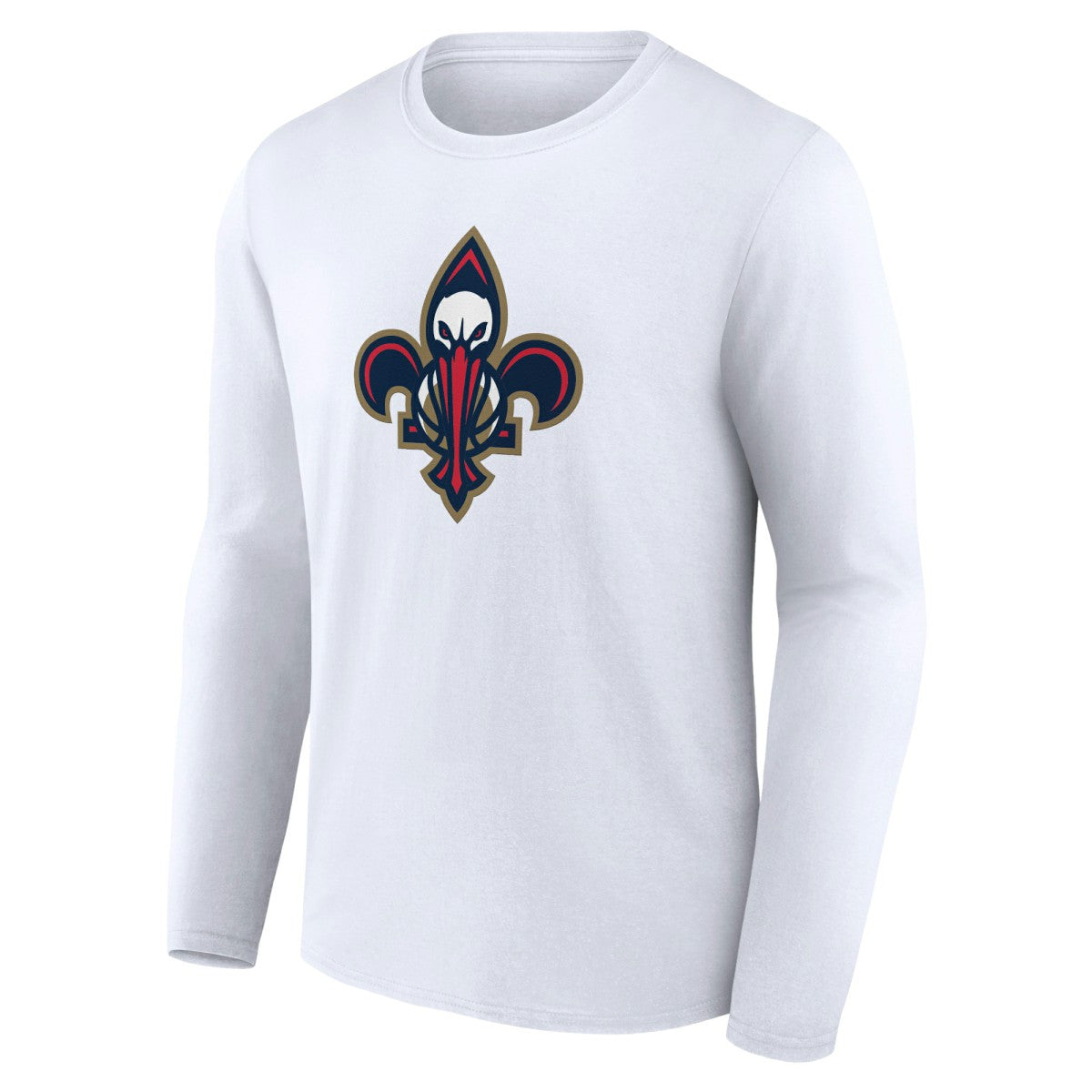 NBA - New Orleans Pelicans Alternate Logo Long Sleeve T-Shirt - White